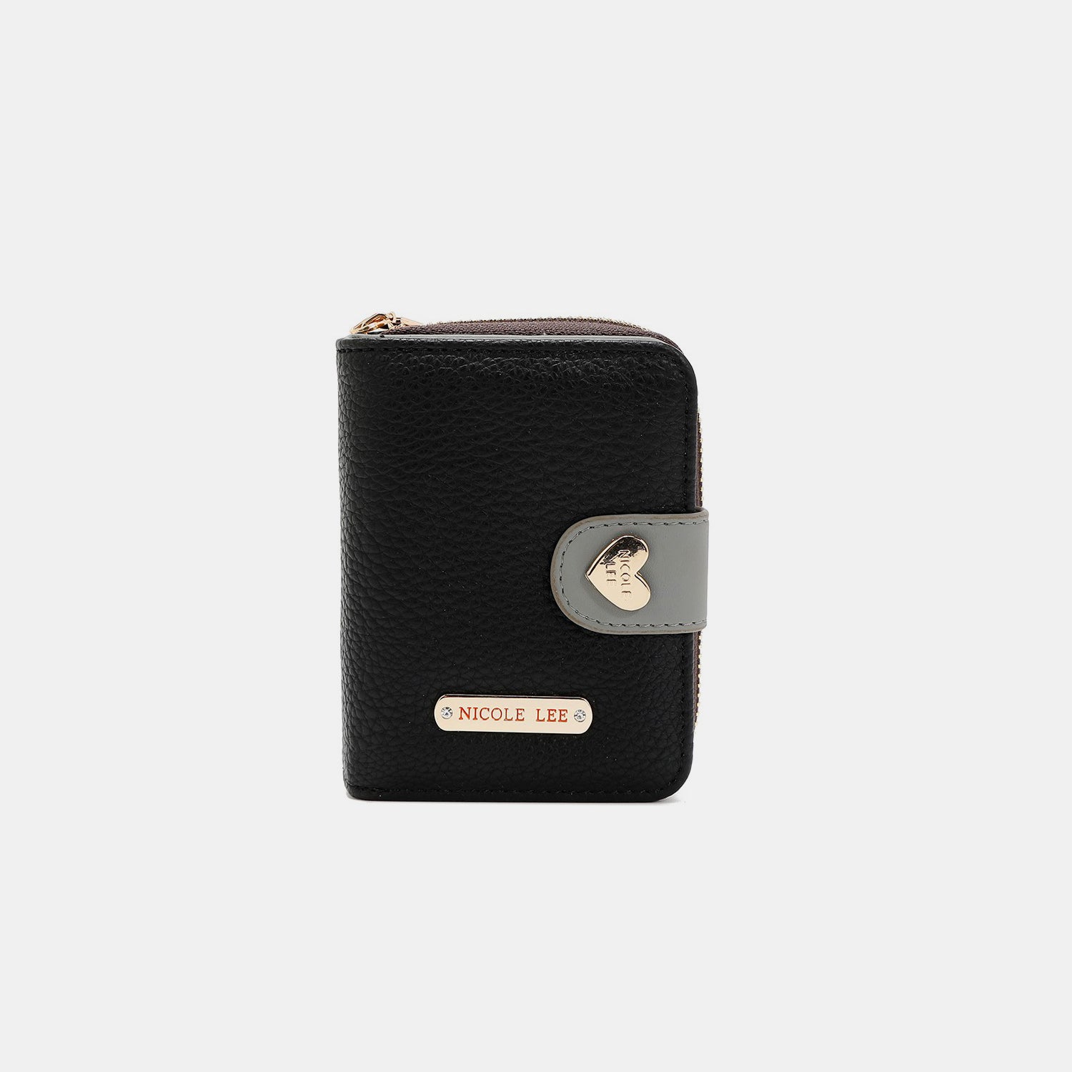 Buy black Nicole Lee USA Solid Heart Bifold Wallet