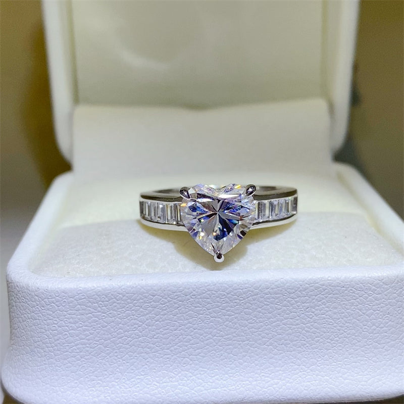 3 Carat Moissanite 925 Sterling Silver Ring