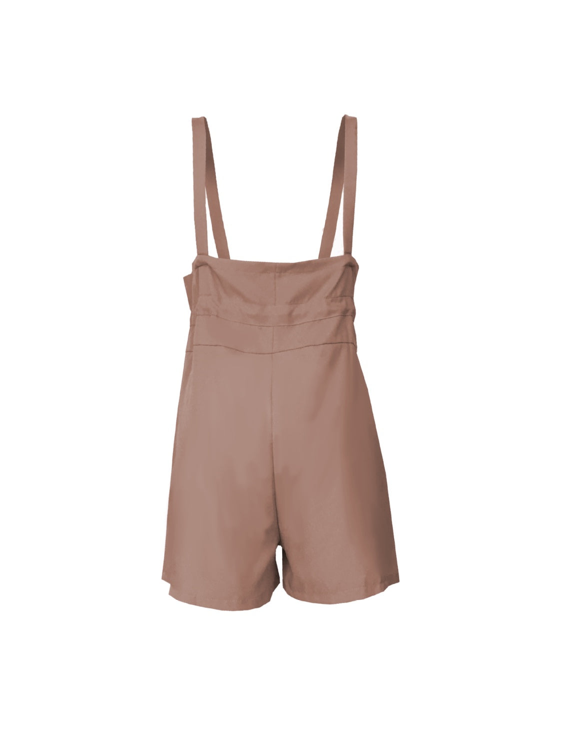 Drawstring Wide Strap Overalls with Pockets