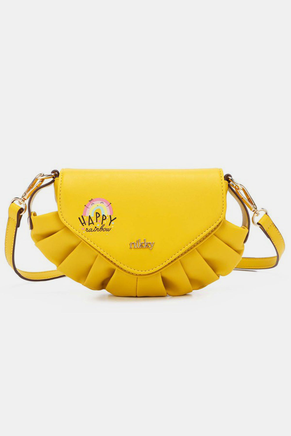 Buy yellow Nicole Lee USA Graphic Crossbody Bag