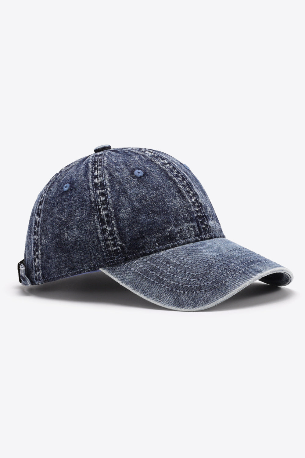 Buy dusty-blue Plain Adjustable Baseball Cap