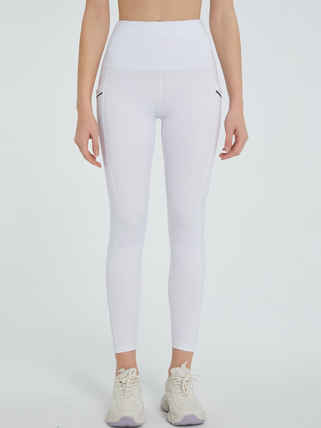 Buy white High Waist Active Leggings