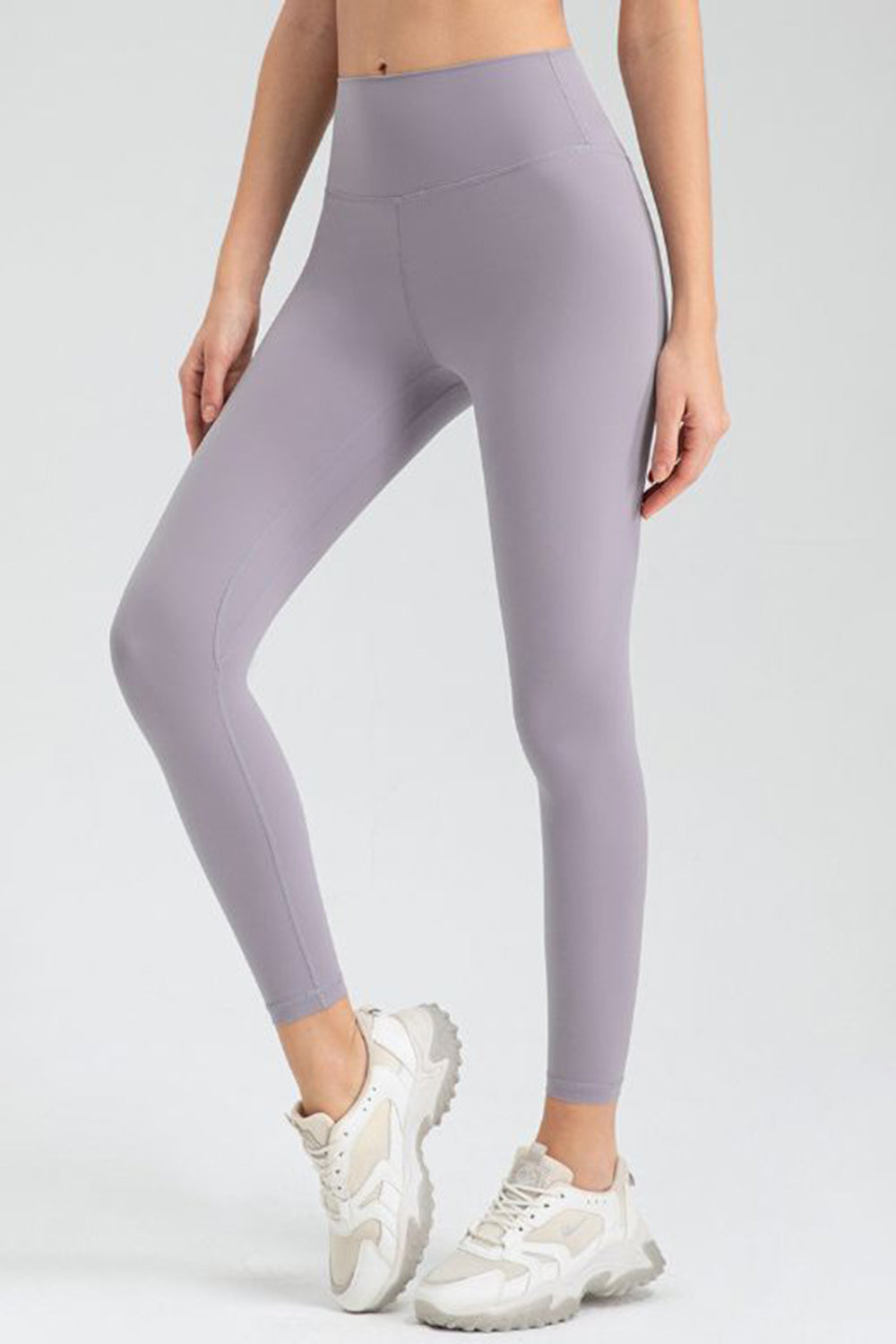 Buy lavender Wide Waistband Slim Fit Active Leggings