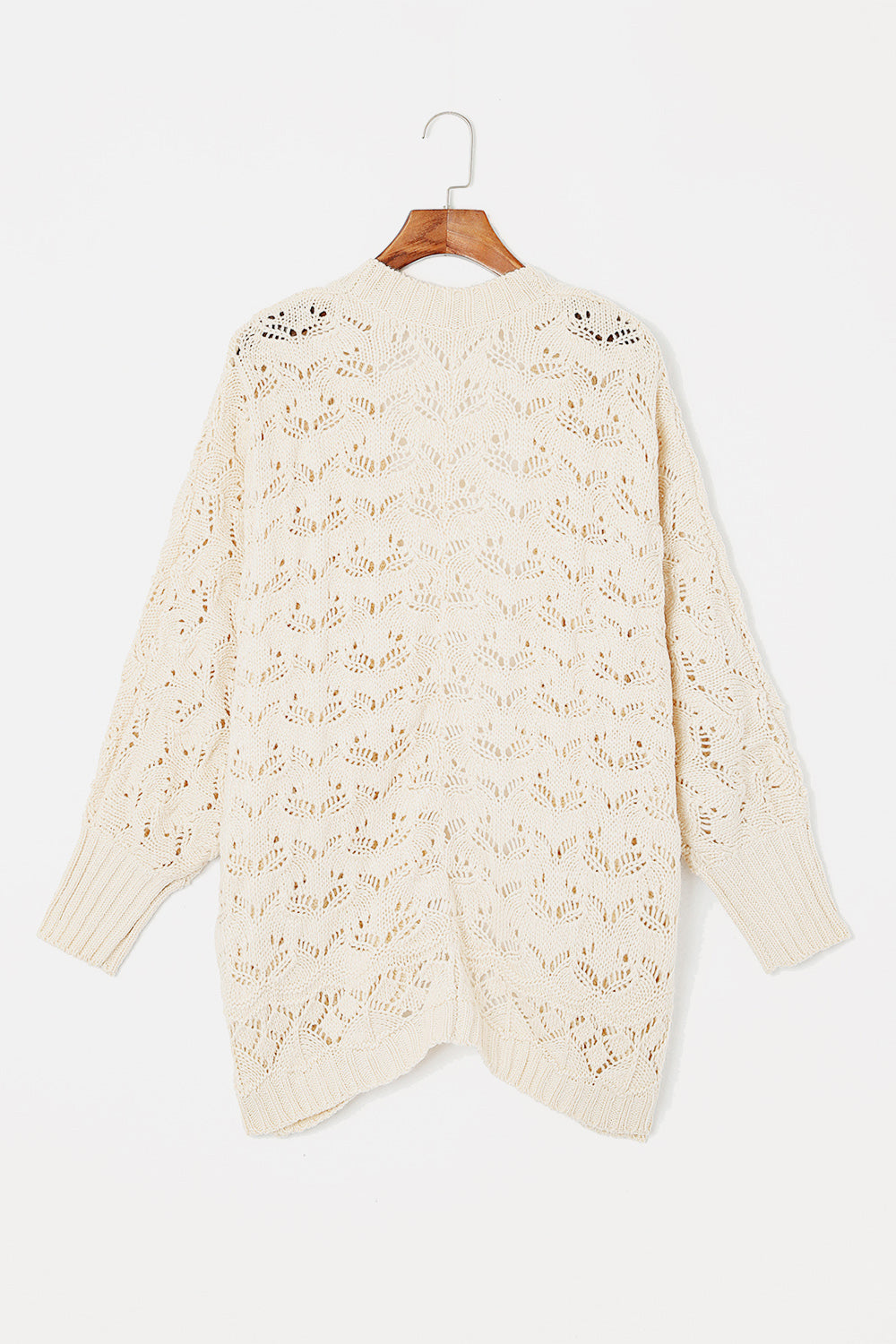 Plus Size Open Front Long Sleeve Cardigan