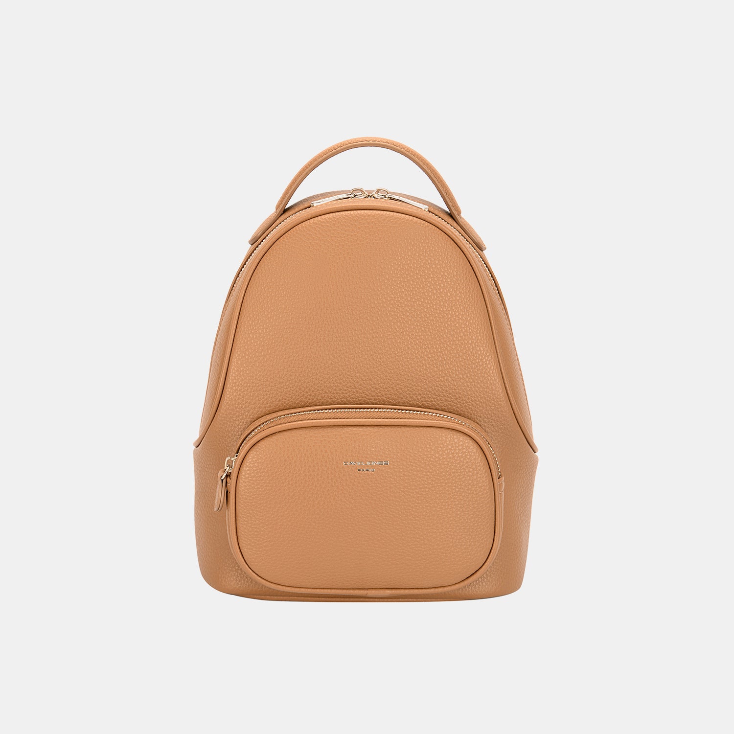 Buy camel David Jones PU Leather Handle Backpack