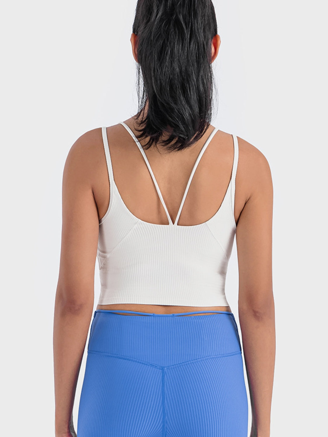 Millennia Double Strap Ribbed Sports Cami