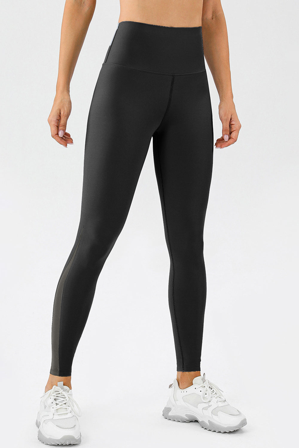 Buy black High Waist Skinny Active Pants