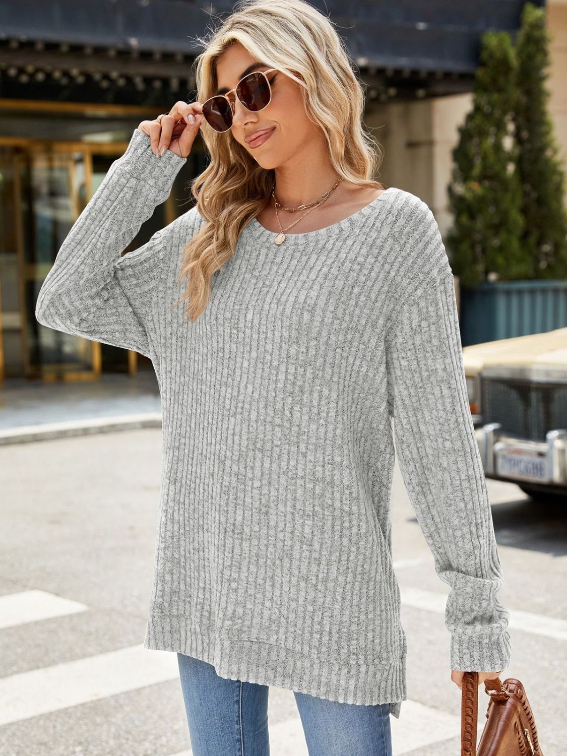 Round Neck Long Sleeve T-Shirt