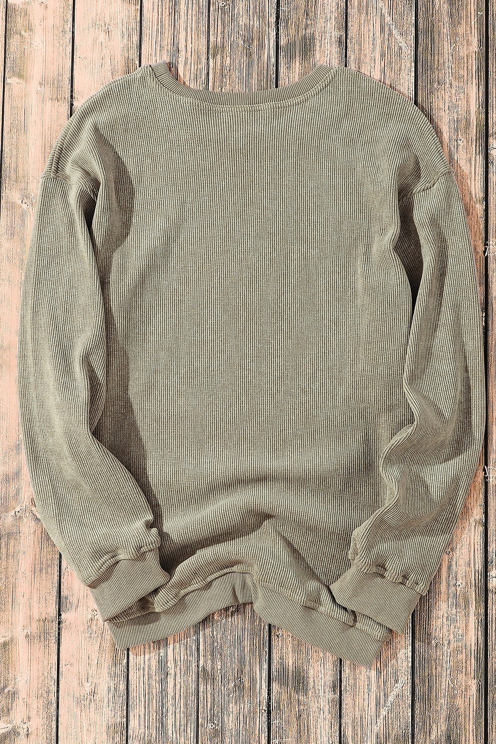 Round Neck Dropped Shoulder Sweatshirt