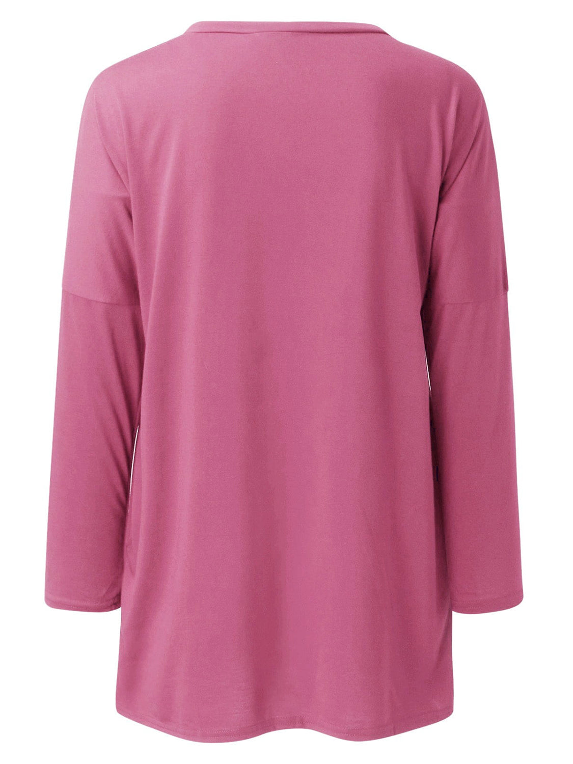 Buy moonlit-mauve Full Size Round Neck Long Sleeve T-Shirt