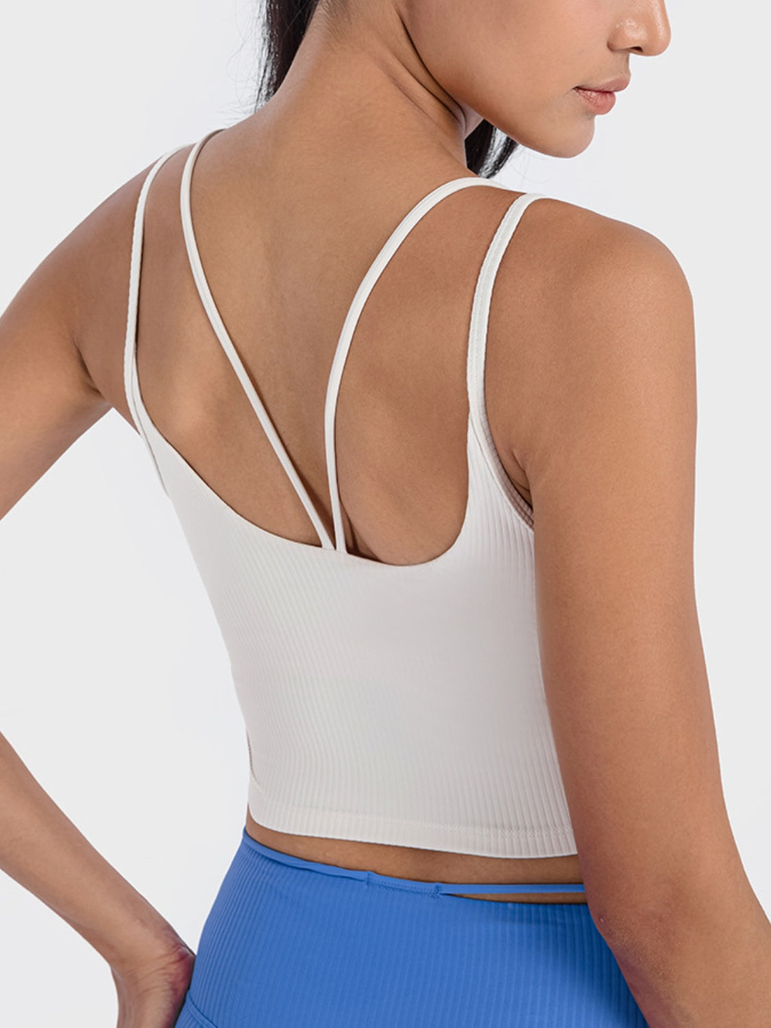 Millennia Double Strap Ribbed Sports Cami