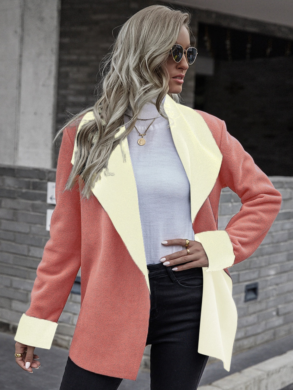 Open Front Long Sleeve Jacket