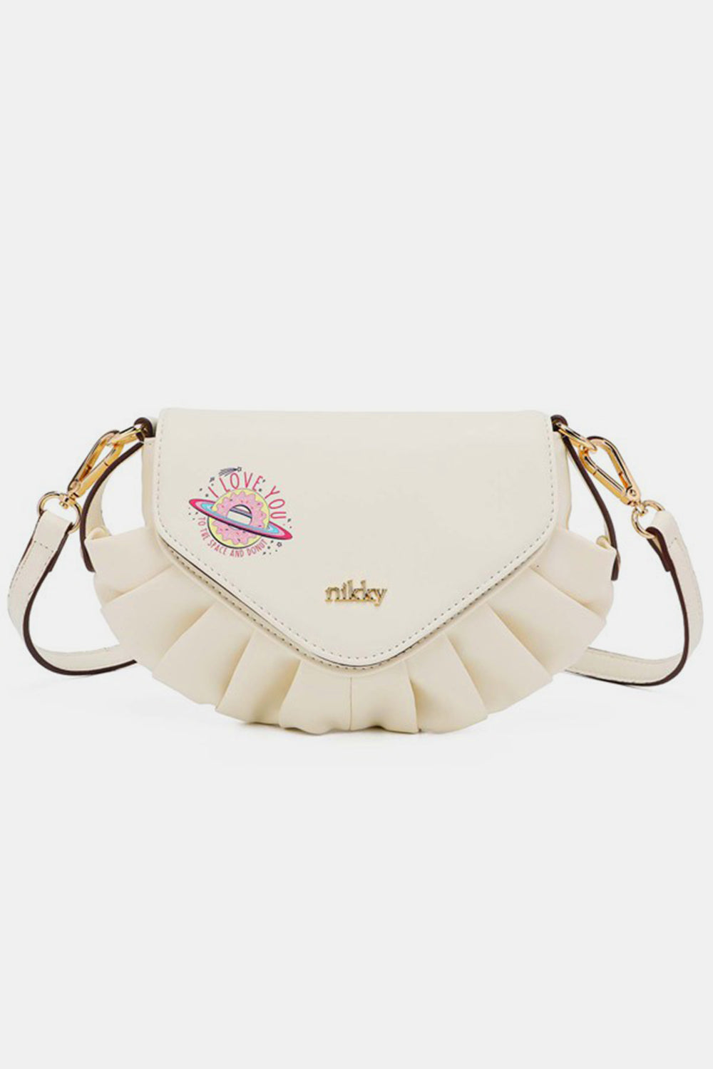 Buy white Nicole Lee USA Graphic Crossbody Bag