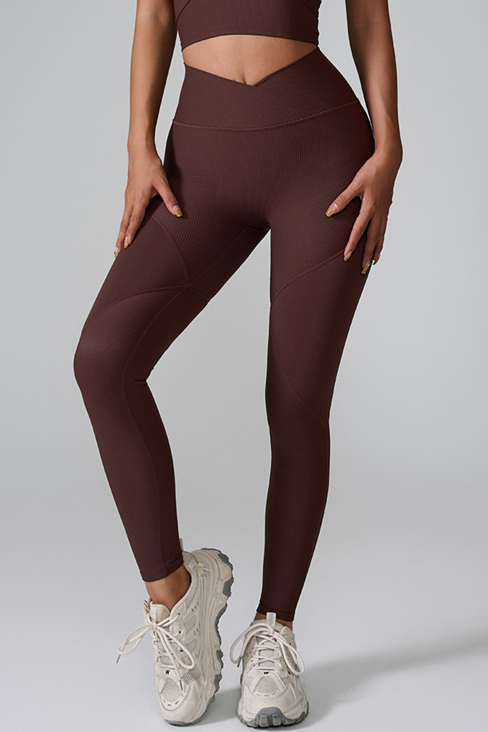 Buy brown High Waist Active Leggings